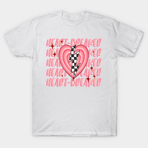 Heart Breaker T Shirt Valentine T shirt For Women T-Shirt by QueenTees